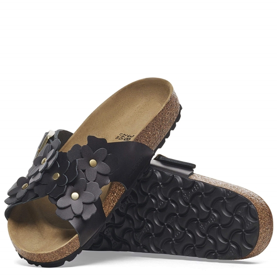 Birkenstock Siena Flower Embellishment Sandaler, Sort